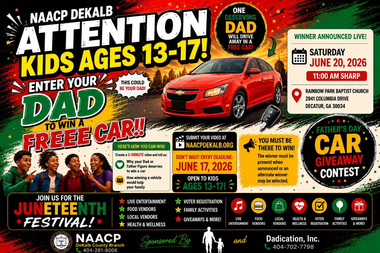 car give away small flyer